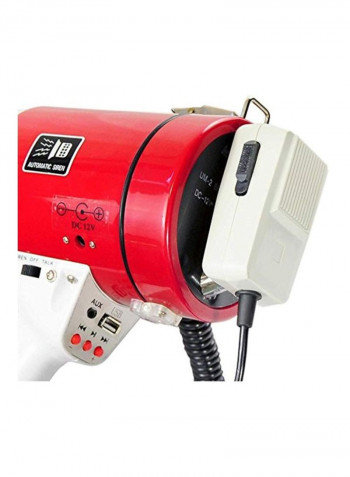 Megaphone Speaker PA Bullhorn Speaker PMP58U White/Red/Black
