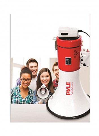 Megaphone Speaker PA Bullhorn Speaker PMP58U White/Red/Black