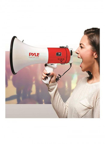 Megaphone Speaker PA Bullhorn Speaker PMP58U White/Red/Black