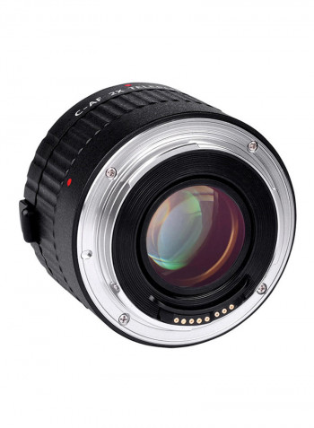 2X Magnification Teleconverter For Canon EOS/EF 5D II/7D/1200D/D2624 Black/Silver