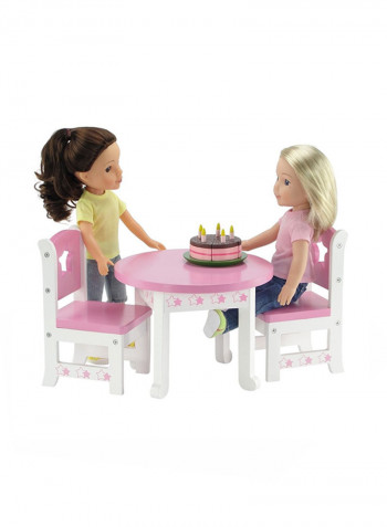 Star Motif Doll Accessories Dining Set 14inch