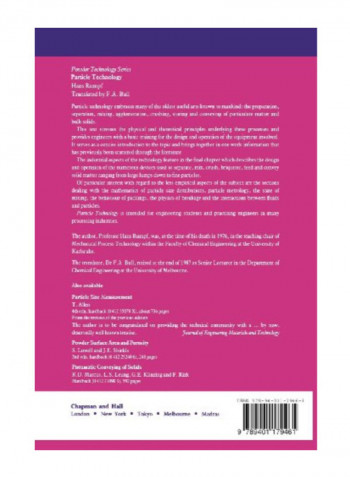 Particle Technology Paperback