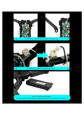 WiFi Folding Fixed Height RC Helicopter 28 x 14.5 x 15cm