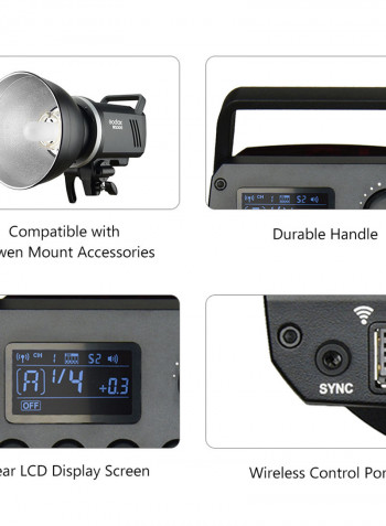 MS300 Studio Flash Strobe Light Monolight Black