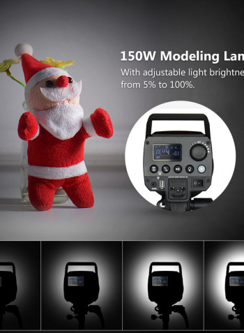 MS300 Studio Flash Strobe Light Monolight Black