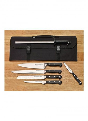 6-Piece Acero Knife Set Black/Silver