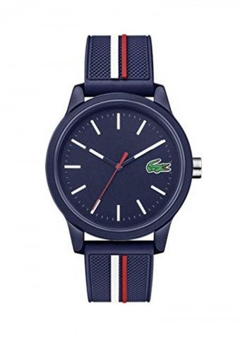Men's Stylish Analog Quartz Watch with Silicone Strap