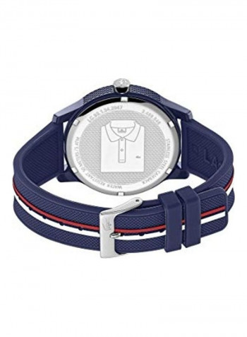 Men's Stylish Analog Quartz Watch with Silicone Strap