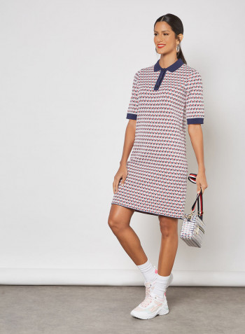 All-Over Monogram Polo Dress Multicolour