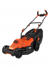Electric Lawn Mower With Bike Handle Black/Orange 77.21x42.92cm