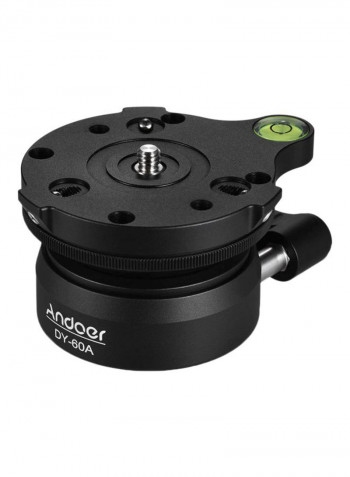 DY-60A Aluminum Alloy Tripod Ball Head Black