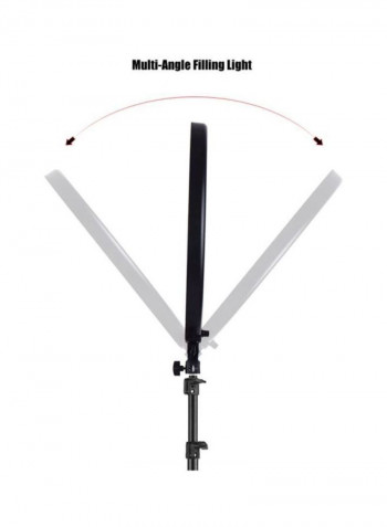 Professional Colour Digital Ring Video Light Black/white