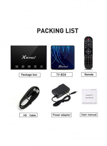 Pro Plus Android Smart TV Box With Remote Control For Smart TV STB1039 Blue