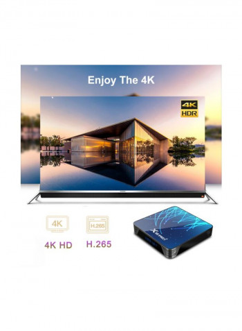 Pro Plus Android Smart TV Box With Remote Control For Smart TV STB1039 Blue