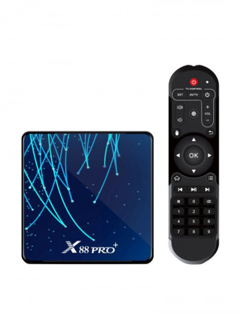 Pro Plus Android Smart TV Box With Remote Control X88 Blue
