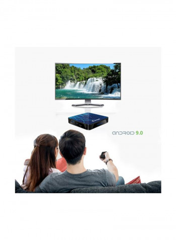Pro Plus Android Smart TV Box With Remote Control X88 Blue