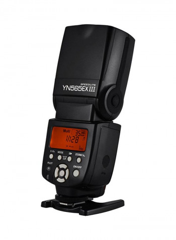 Wireless TTL Slave Flash Speedlite For Canon DSLR Camera 6x7.8x19centimeter Black