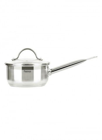 8-Piece Gabriela Cookware Set With Lid Silver/Clear 26х19centimeter