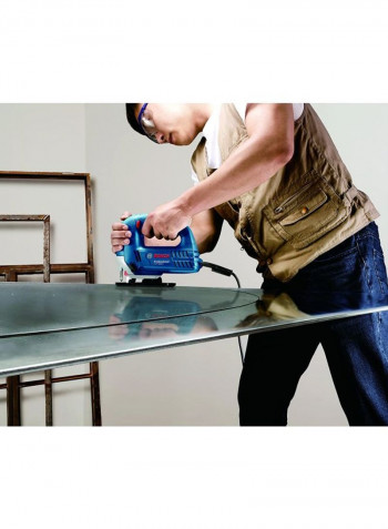 Electric Jigsaw With Blade Blue/Black/Silver 270x200millimeter