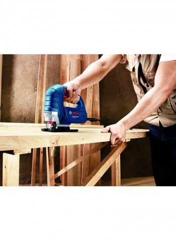 Electric Jigsaw With Blade Blue/Black/Silver 270x200millimeter