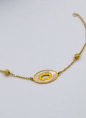 Circle Model Gold Bracelet
