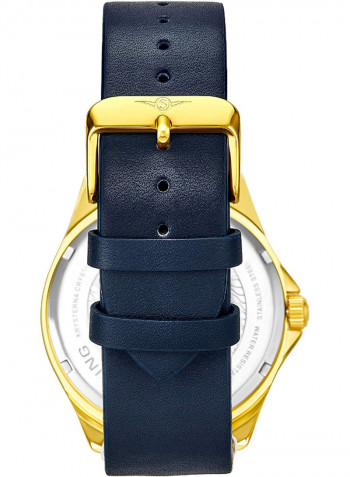Men's Casual Leather Quartz Analog Wrist Watch 3934.5