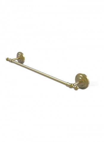 Que Brass Towel Bar Satin Brass 24inch