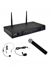 Dual Channel Wireless Microphone System PDWM2115 Black