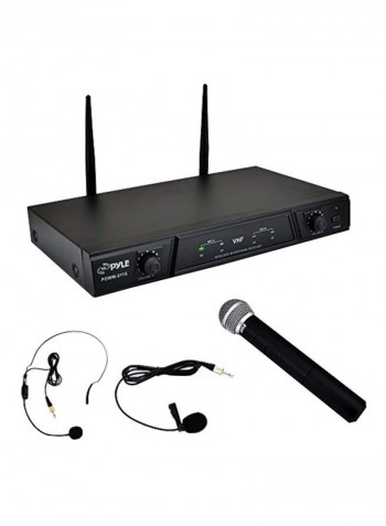 Dual Channel Wireless Microphone System PDWM2115 Black
