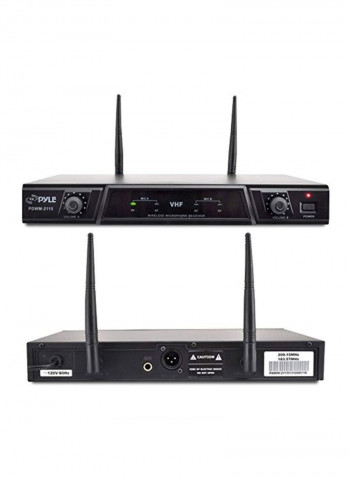 Dual Channel Wireless Microphone System PDWM2115 Black