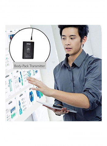 Dual Channel Wireless Microphone System PDWM2115 Black