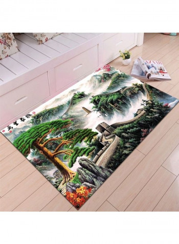 Modern Landscape Pattern Classic Floor Rug Green 120*160(W*L)cmcm