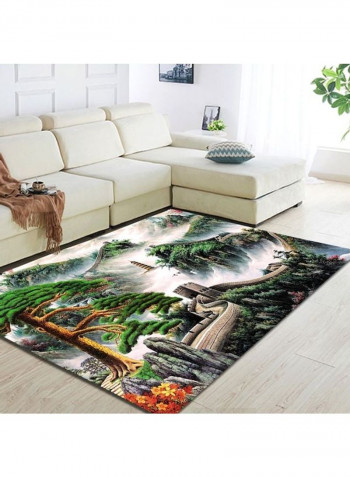 Modern Landscape Pattern Classic Floor Rug Green 120*160(W*L)cmcm