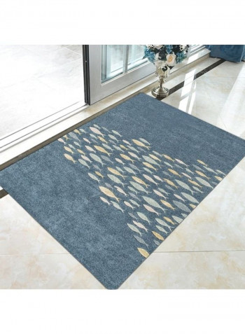 Modern Simple Cute Pattern Rectangle Comfy Anti-Slip Rug Blue 120*160(W*L)cmcm