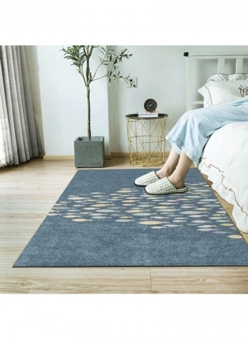 Modern Simple Cute Pattern Rectangle Comfy Anti-Slip Rug Blue 120*160(W*L)cmcm
