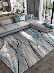 Modern Style Abstract Print Living Room Bedroom Anti-Slip Fashion Carpet multicolour 120*160(W*L)cmcm
