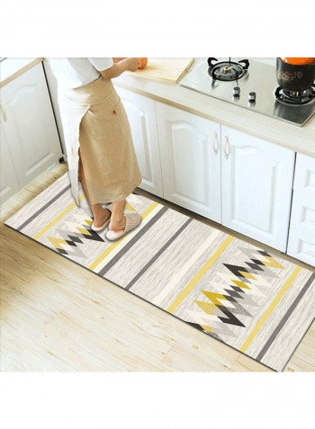1 Piece Home Rug Simple Classic Geometric Pattern Carpet Yellow 120*160(W*L)cmcm