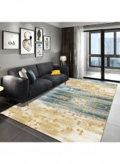 Home Rug Simple Nordic Style Print Anti-Slip Living Room Bedroom Floor Mat multicolour 120*160(W*L)cmcm