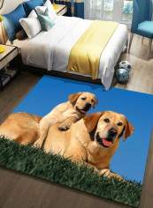 1 Piece Durable Carpet Cute Dogs Pattern Home Rectangular Rug multicolour 120*160(W*L)cmcm