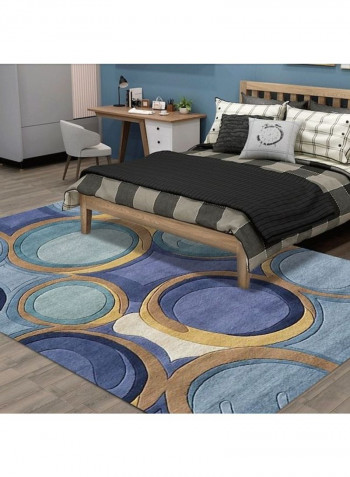 Modern Style Abstract Print Living Room Bedroom Anti-Slip Fashion Carpet Blue 120*160(W*L)cmcm