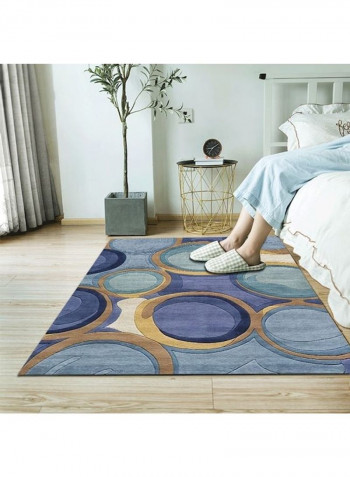 Modern Style Abstract Print Living Room Bedroom Anti-Slip Fashion Carpet Blue 120*160(W*L)cmcm