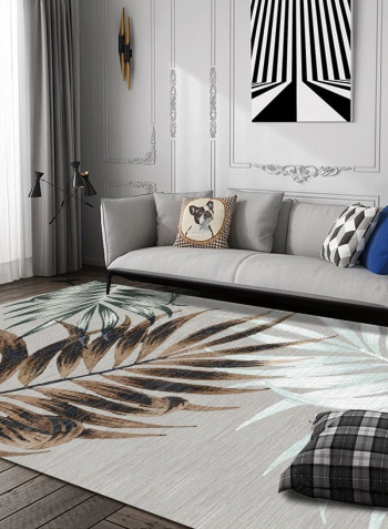 Modern Simple Leaves Pattern Comfy Non-Slip Rug multicolour 120*160(W*L)cmcm