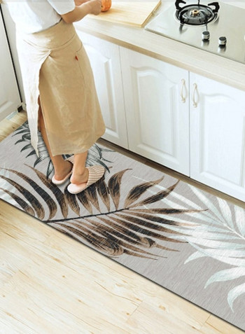 Modern Simple Leaves Pattern Comfy Non-Slip Rug multicolour 120*160(W*L)cmcm