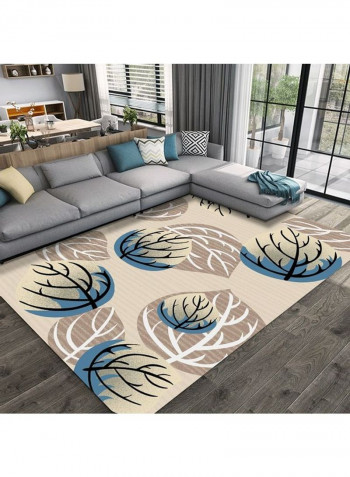 Modern Style Leaf Print Living Room Bedroom Anti-Slip Fashion Carpet multicolour 120*160(W*L)cmcm