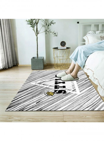 Nordic Style Living Room Bedroom Anti-Slip Fashion Carpet Black 120*160(W*L)cmcm