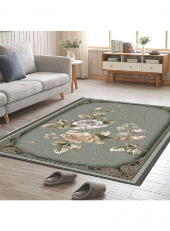 Floral Printed Classic Household Romantic Rug Green 120*160(W*L)cmcm