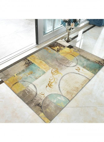 Home Rug Modern Style Luxury Anti-Slip Living Room Bedroom Floor Mat Yellow 120*160(W*L)cmcm