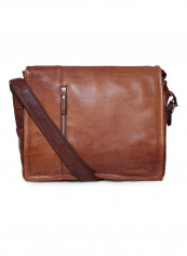 Leather Stitch Detailed Crossbody Bag Brown reviews Leather Stitch Detailed Crossbody Bag Brown