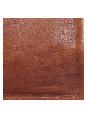 Leather Stitch Detailed Crossbody Bag Brown
