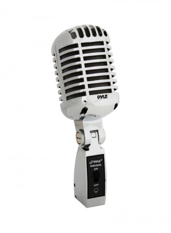 Retro Dynamic Vocal Microphone PDMICR68SL Silver